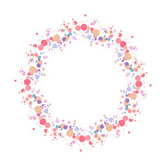 Round floral frame for your design.Floral frame wreaths for wedding invitations.