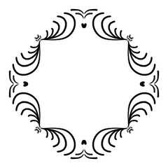 Vintage frame.Calligraphic design elements . Decorative swirls or scrolls.