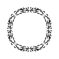 Vintage frame.Calligraphic design elements . Decorative swirls or scrolls.