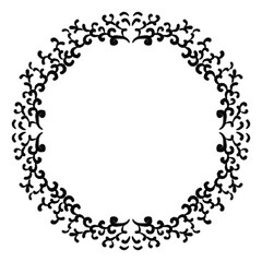 Vintage frame.Calligraphic design elements . Decorative swirls or scrolls.