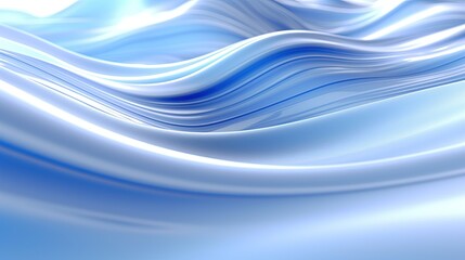 0846. Light Blue and Silver Digital Wave Background. Generative AI