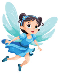 Beautiful fairy cartoon character