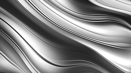0901. Metallic Silver Digital Wave Background. Generative AI