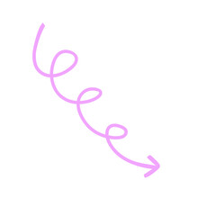Fototapeta na wymiar swirly arrow line icon