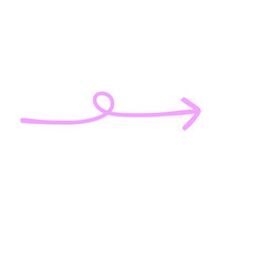 swirly arrow line icon