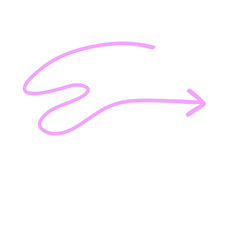 swirly arrow line icon