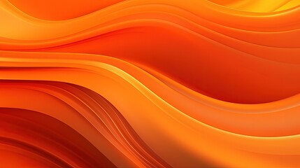 0990. Neon Orange Wave Background. Generative AI