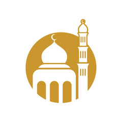 Mosque logo images illustration