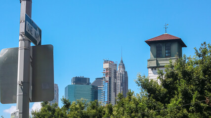 Obraz premium impressive skyscrapers around New York 