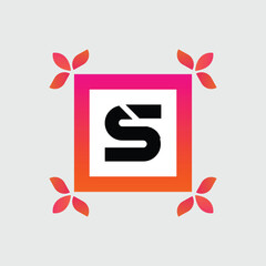S logo Colorful Vector Design. Icon Concept. Abstract modern