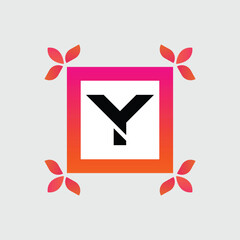 Y logo Colorful Vector Design. Icon Concept. Abstract modern