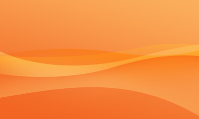 orange curve wave lines with smooth gradient abstract background