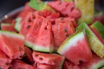 Cut up  watermelon