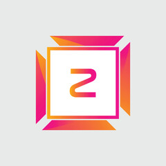 Z logo Colorful Vector Design. Icon Concept. Abstract modern