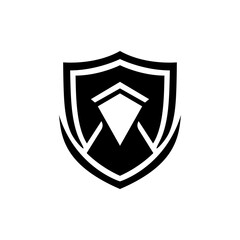 shield security protection startup company logo vector illustration template design