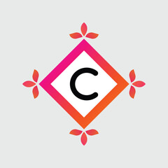 C logo Colorful Vector Design. Icon Concept. Abstract modern
