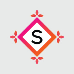 S logo Colorful Vector Design. Icon Concept. Abstract modern