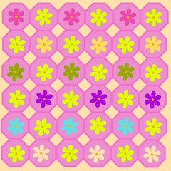 seamless pattern with flowers