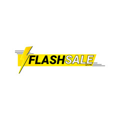 Flash Sale Shopping Poster or banner with Flash icon and text on different background.Flash Sales banner template design for social media and website.Special Offer Flash Sale campaign