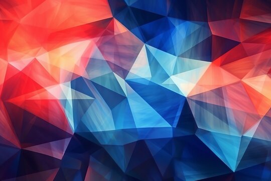 Geometric Prism abstract background created with Generative AI technology