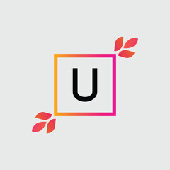 U logo Colorful Vector Design. Icon Concept. Abstract modern