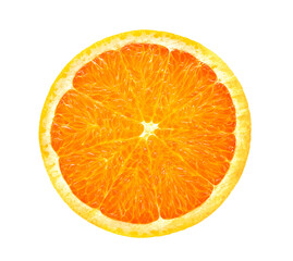 Orange slice isolated on transparent png