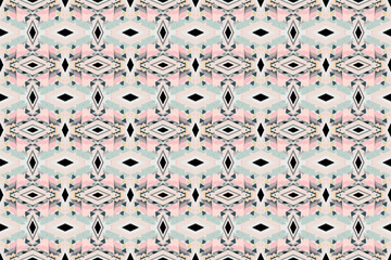 Seamless batik pattern,geometric tribal pattern,it resembles ethnic boho,aztec style,ikat style.luxury decorative fabric pattern for famous banners.designed for use fabric,curtain,carpet,Batik