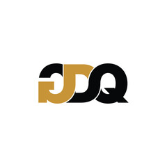 GDQ letter monogram logo design vector