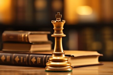A chess piece King symbolizing strategic thinking. generative AI
