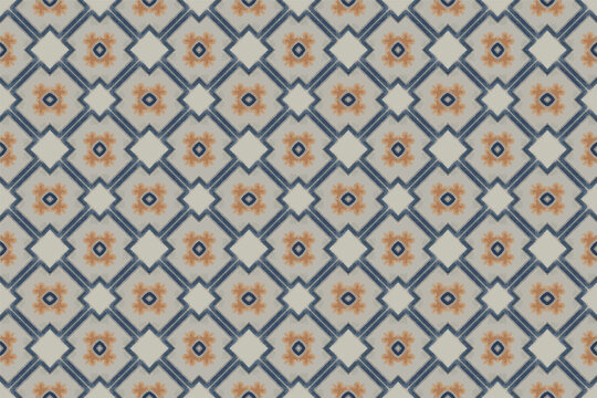 Seamless batik pattern,geometric tribal pattern,it resembles ethnic boho,aztec style,ikat style.luxury decorative fabric pattern for famous banners.designed for use fabric,curtain,carpet,Batik