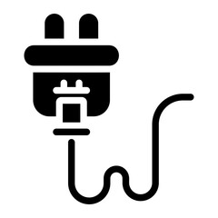 power plug Solid icon