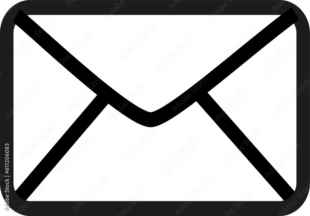 Aufkleber email envelope icon vector illustration.envelope icon in trendy design. replaceable vector design.