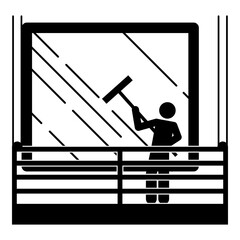 Window cleaner icon