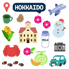 北海道のアイコン　線無し