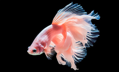 Light pink betta fish, Fancy Halfmoon Betta