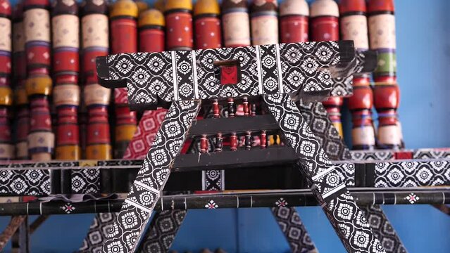 Finished Frames And Wooden Leg Posts For Traditional Charpaya.