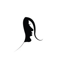 woman face icon, vector best flat icon.