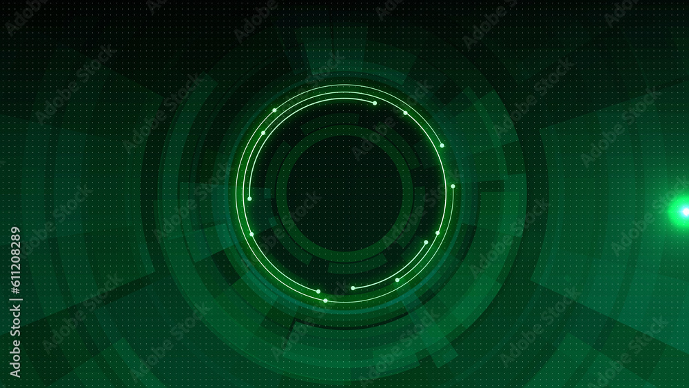 Poster abstract hud hi-tech futuristic digital display sci-fi information technology background.