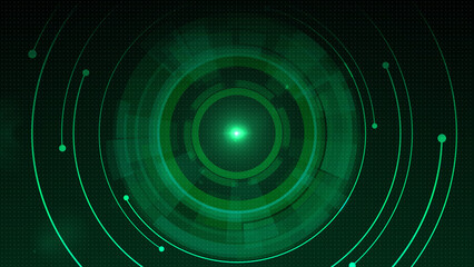 Abstract HUD Hi-tech futuristic digital display sci-fi Information technology background.