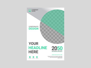 Professional corporate book cover template