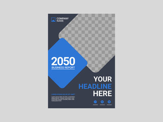 Obraz premium Professional corporate book cover template