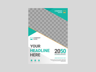 Professional corporate book cover template