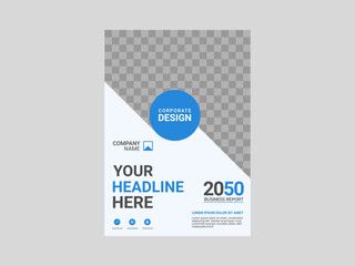 Professional corporate book cover template