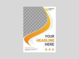 Obraz premium Professional corporate book cover template