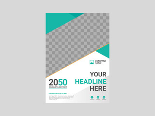 Professional corporate book cover template