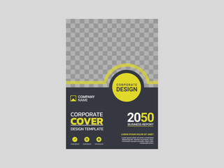 Professional corporate book cover template
