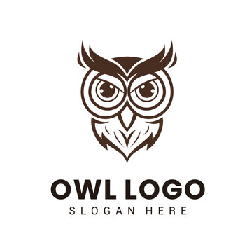 Owl Logo Design Vector Template 5