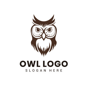Owl Logo Design Vector Template 1