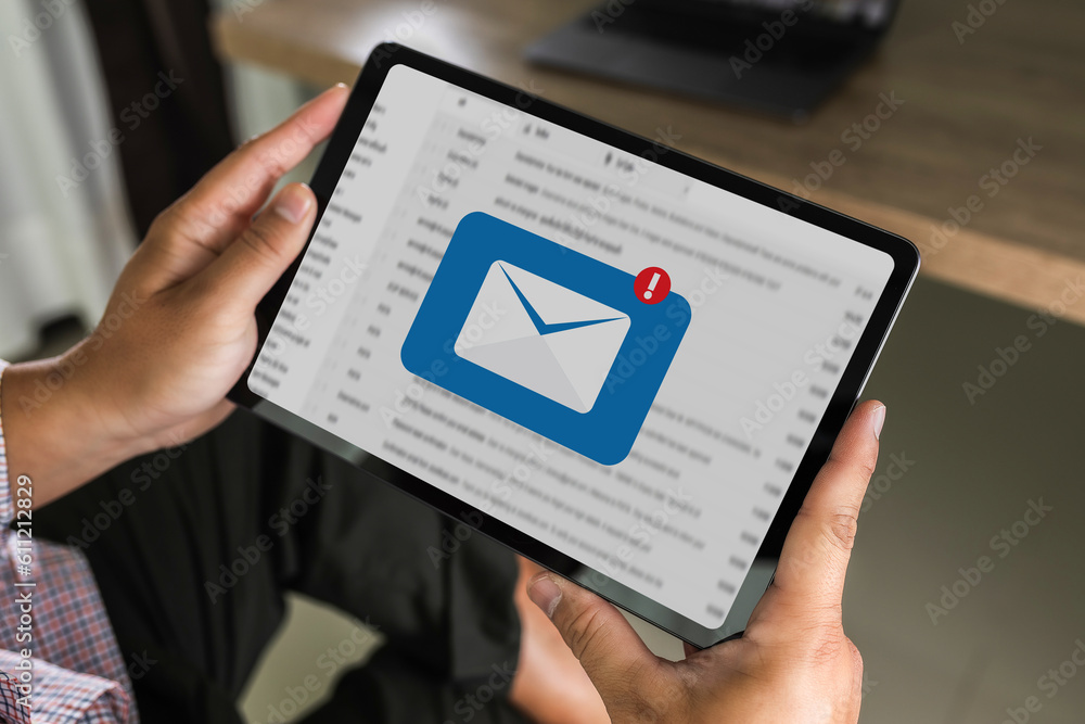 Aufkleber mail communication connection message to mailing contacts phone global letters concept