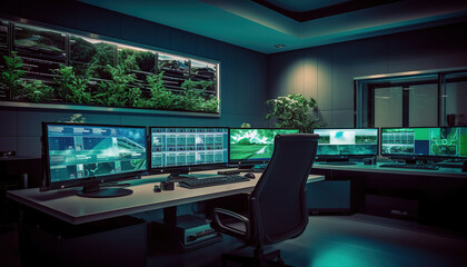 modern plant control room